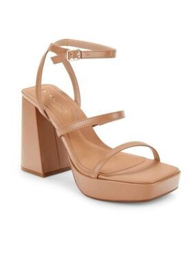 BCBGeneration Women's Galana Platform Heeled Sandals in Tan - NWT